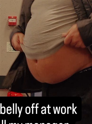 Showing Off My Belly at Work: A Playful Secret