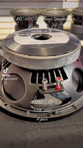 6.9K views · 38 reactions | NSC H10-3 full range Mid Speakers available @jdmmastertt #thecaraudioempire #1source | JDMmaster Trinidad | Facebook