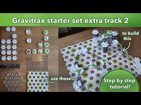 Gravitrax Starter set extra track 2 building tutorial