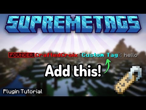Add PLAYER TAGS to Minecraft with Supreme Tags! | Plugin Tutorial