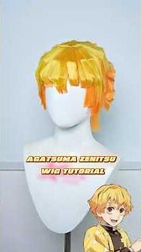 ASMR: Agatsuma Zenitsu from Demon Slayer Wig Tutorial #zenitsu #zenitsuagatsuma #demonslayer #asmr