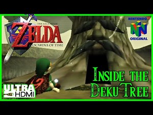 THE LEGEND OF ZELDA Ocarina of Time N64 - Inside the Deku Tree Walkthrough [N64 Original UltraHDMI]