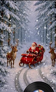Santa Claus with his reindeer friends 🎅🫎🦌 | The magic of christmas