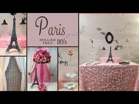 Paris Decor Ideas / Dollar Tree DIY / Party Decor