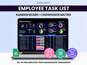 Employee Task List Google Sheet | Assign, Track & Optimize Team Workflows - Etsy