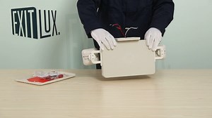 Watch EXITLUX Red Led Exit Sign Combo Installation Display on Amazon Live