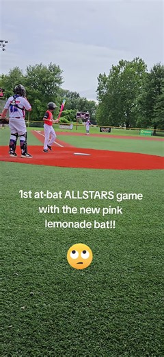1st At-Bat Allstars Game with New Pink Lemonade Bat