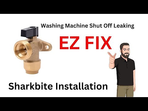 Quick DIY Fix: Repair a Leaking Washing Machine Valve with a SharkBite Shut-Off Valve