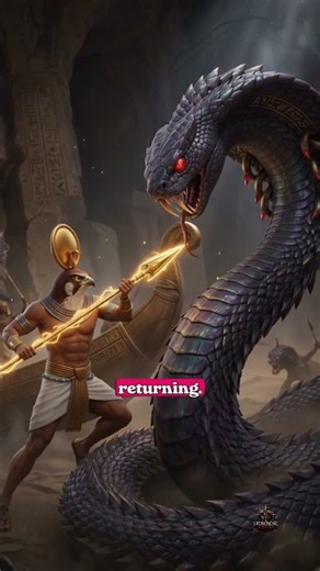 Did Sun God Ra fear this serpent every single night? #serpent #shortvideo #ytshorts #shorts
