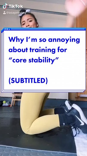 #cc#subtitles 🍑 training the core as the STABILIZER it is rather than aesthetics can optimize those results & reduce your risk of injury #glutes#abs