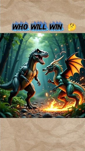 ⚡ Dinosaur vs Dragon | Jungle Ka Mahayudh! 🐉🦖 #shorts #viral #trending