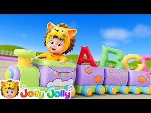 Get on Alphabets Train | ABC Song, A To Zoo | Learn Alphabet Songs | Jolly Jolly - Nursery Rhymes