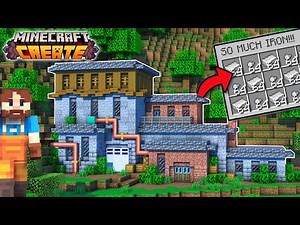 I Built An IRON FARM FACTORY In Minecraft Create Mod