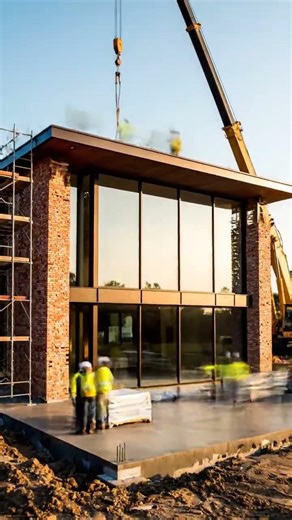 The Ultimate Villa Transformation in Motion 😍 #shorts #satisfying #construction #villa