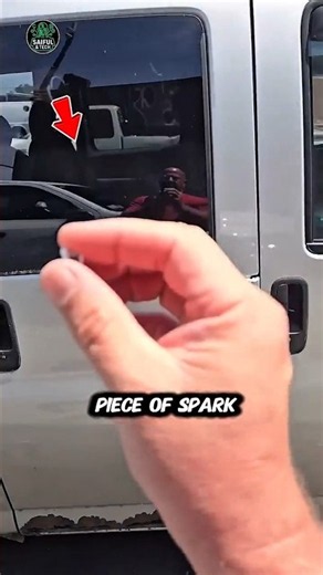 This Tiny Spark Plug Trick Breaks Car Glass! 😳