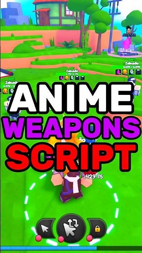 THE BEST on ANIME WEAPONS by using the BEST Script for it! #robloxscripts
