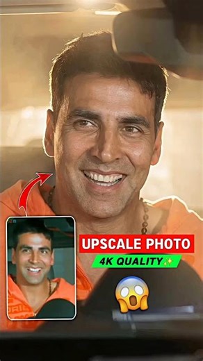 Upscale Your Photo to 4K Quality ✨ | AI Photo Enhancement Tutorial #shorts