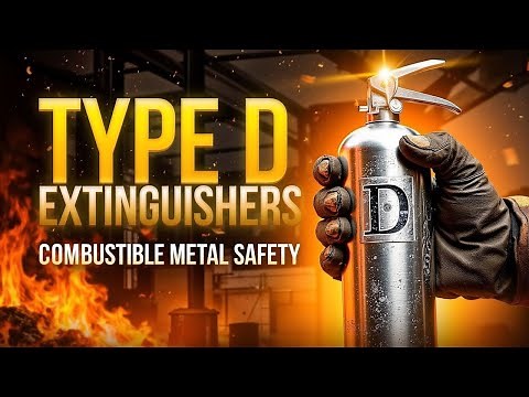 Type D Fire Extinguishers Explained | Combustible Metal Fire Safety | OSHA Fire Training by HSEstudy