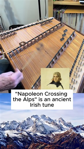 Chris Foss plays 🏔️“Napoleon Crossing The Alps” on a new experimental hammered dulcimer called the Hummingbird. Check out all the available hammered dulcimer models on our website, link in profile. #hammereddulcimer #irishmusic #napoleon #history #songbirddulcimers
