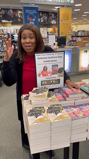What do you do when Barnes & Nobles orders boxes and boxes of your books. You sit there and sign every copy and say THANK YOU! Grab your signed copy of #theamericanqueen and #thefillingstation at the Bowie Town Center BN in Maryland. | Vanessa Miller Pierce