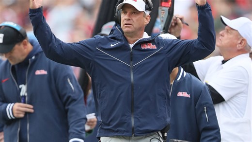 Ole Miss football coach Lane Kiffin after Rebels' 63-31 win at Arkansas