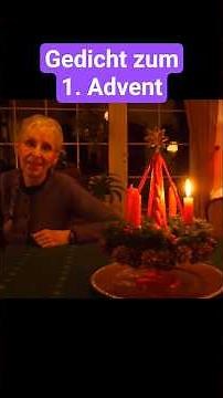 1. Adventssonntag 🕯 Gedicht zum 1. Advent #Adventsgedicht #SHORT vom Video FG181 ★ zum 1. Advent ★