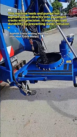 Smart Asphalt Crack Sealing Machine in Action #AsphaltRepair #RoadMaintenance #ConstructionTechUSA
