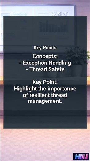 How do you handle exceptions in threads to avoid crashing the program?