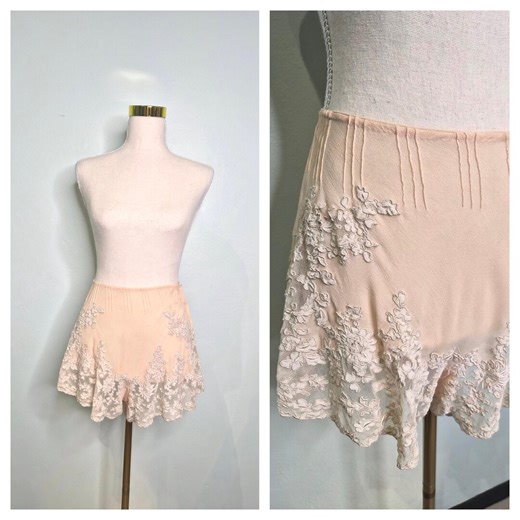 1930s Silk Crepe Lace Peachtap Pants | Art Deco Luxury Antique Lingerie/ French Lace Size S - Etsy New Zealand