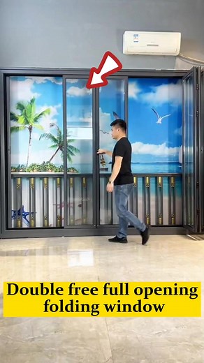 3.9K views · 78 reactions | Double free full opening folding window.#foldingdoor #slidingdoor #aluminumwindows #windows #windowfactory #fyp #foryou #viral #homedecor #homedecormalaysia #kakidekomalaysia #dekorumah #hiasrumah #carporch #patio #foldingdoor #safetydoor #outdoortiles #houserenovation | Chinawindoors | Facebook
