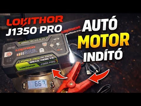 Motoros akkumulátor indítás mindig! Lokithor J1350 PRO