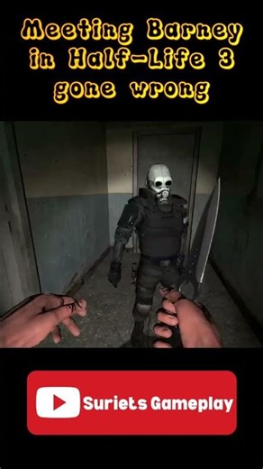 I don't remember this happening in half life😭 #gaming #shortsfeed #halflife