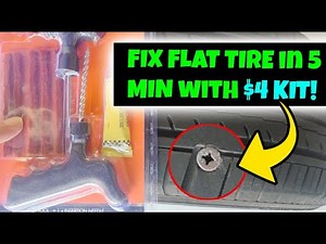 🛞 Fix a Flat Tire in Minutes Using a $4 DIY Kit – Car Hack You Must Know!