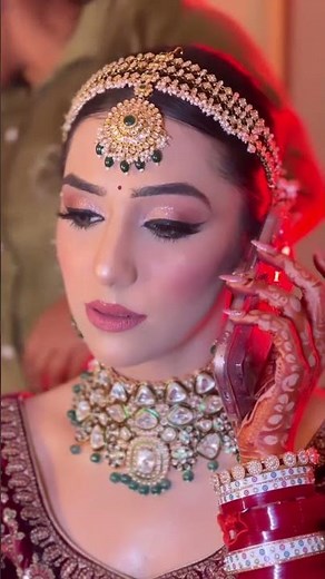 such a beautiful bride ❤️ getting ready for Indian wedding celebration by till the weddings