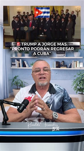 Trump le dice a Jorge Mas que pronto podrán regresar a Cuba. “Pronto estaremos juntos nuevamente celebrando lo que está sucediendo en Cuba”, afirmó el expresidente, levantando especulaciones sobre posibles cambios históricos en la isla. Las palabras fueron dirigidas al empresario Jorge Mas, hijo del histórico líder del exilio cubano Jorge Mas Canosa. ¿Estamos viendo señales de que algo grande se está moviendo detrás del telón en Cuba? Ahí te lo dejo… dime tú qué opinas. #CubaLibre #Trump #Cuba #