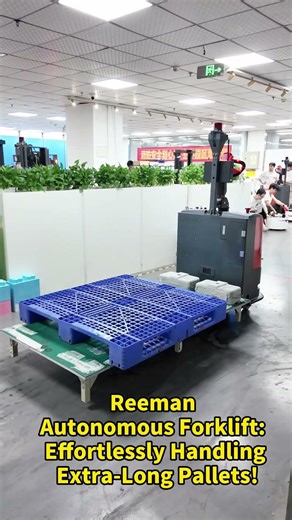 Extra-Long Pallet Handling with Reeman Laser SLAM Autonomous Forklift