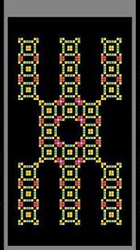 Universal Replicator, Square ♫ #cellularautomata #mathart #algorithmicart #shorts