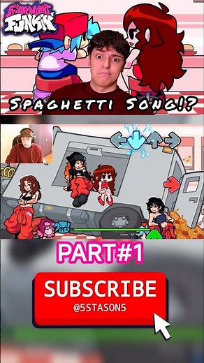 Friday Night Funkin’ VS Spaghetti Song (PART 1) #shorts #fnfmod #fridaynightfunkin #stason
