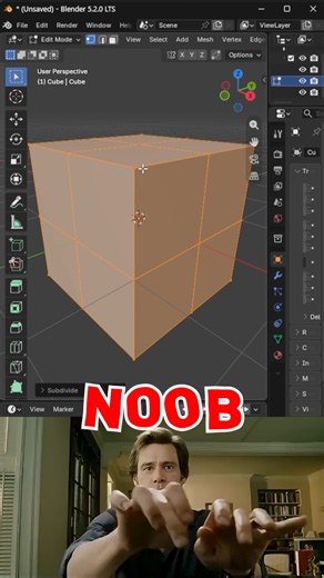 Blender Noob vs Pro: Select Similar Faces FAST! | Blender Tips || #blender #3danimation #tutorial