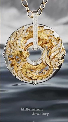 ✨💎Luxury Custom Diamond Pendant –✨ Hand-Crafted Gold Dragon Design #luxuryjewelry