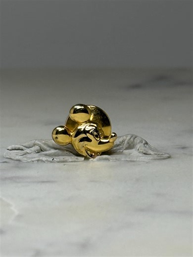 Vintage Mickey Mouse Gold Tone Lapel Pin: Disney Character Tie Tack – Classic Mickey Brooch - Etsy