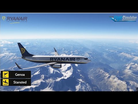 Genoa to Stansted - MSFS 2020 - Ryanair - VATSIM
