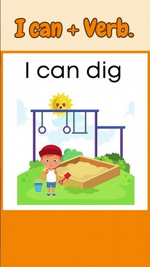 I can + verb | English Grammar for Kids