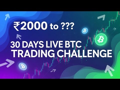 ₹2000 to ??? | 30-Day Live Bitcoin Trading Challenge - Risk Management Explained!