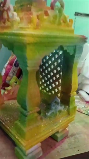 thermocol small Temple/thermocol ka mandir #carving #temple #craft,