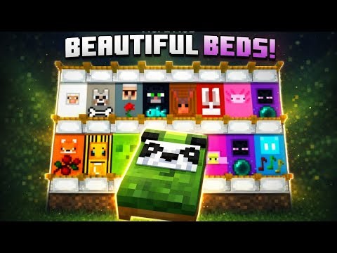 Beautiful Beds for MCPE 🛏️✨ | Custom Bed Texture Pack Minecraft Bedrock (Day 87/100)