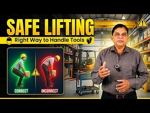 Practice safe methods of lifting and handling of tools and equipments