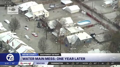 Detroit water main break: Residents still dealing with damage one year after disaster | Haystack News