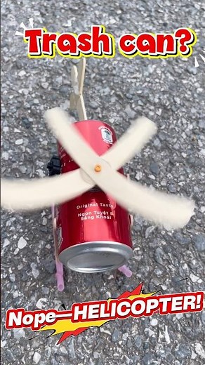 🚁 Turn a Recycled Can into an Epic Helicopter – You’ll Want to Make One! 🔥
