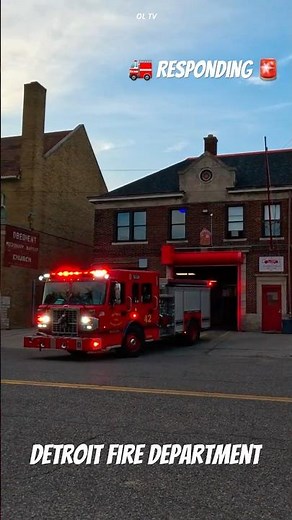 Responding: DFD, Eng. 42 & Med 2 #automobile #firetime #firefighter #fireapparatus #detroit
